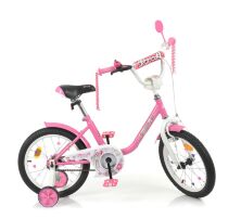 Дитячий двоколісний велосипед PROFI Y1681 Ballerina для дівчинки / колеса 16 дюймів / рожевий**