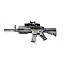 Дитячий Іграшковий СТРАЙКБОЛЬНИЙ пластиковий автомат Galaxy M4 G70A з лазерним і оптичним прицілом