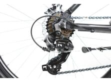 Спортивний Гірський алюмінієвий велосипед 26д Crosser Rally з дисковими гальмами/Shimano Tourney/ чорно-синій