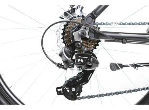 Спортивний Гірський алюмінієвий велосипед 26д Crosser Rally з дисковими гальмами/Shimano Tourney/ чорно-синій