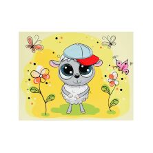 Дитячий стіл зі стільчиком Bambi BSM2K-30 Овечка художник жовтий**