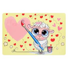 Дитячий стіл зі стільчиком Bambi BSM2K-30 Овечка художник жовтий**