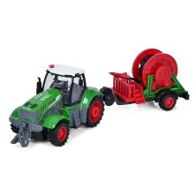 Трактор 20см на р/к з причепом 20см на радіо-керуванні LIMO TOY M 5016 на акумуляторі / світлові ефекти