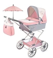 Дитячий візочок для ляльок з парасолькою та сумочкою DeCuevas Funny 82086