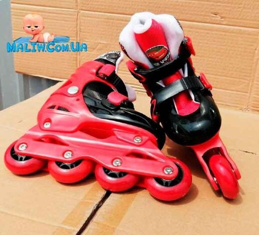 Дитячі ролики Disney Cars RS0116 розмір 30-33 Червоний