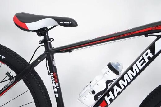Велосипед гірський спортивний S200 HAMMER колеса 29 дюймів рама алюміній чорно-червоний