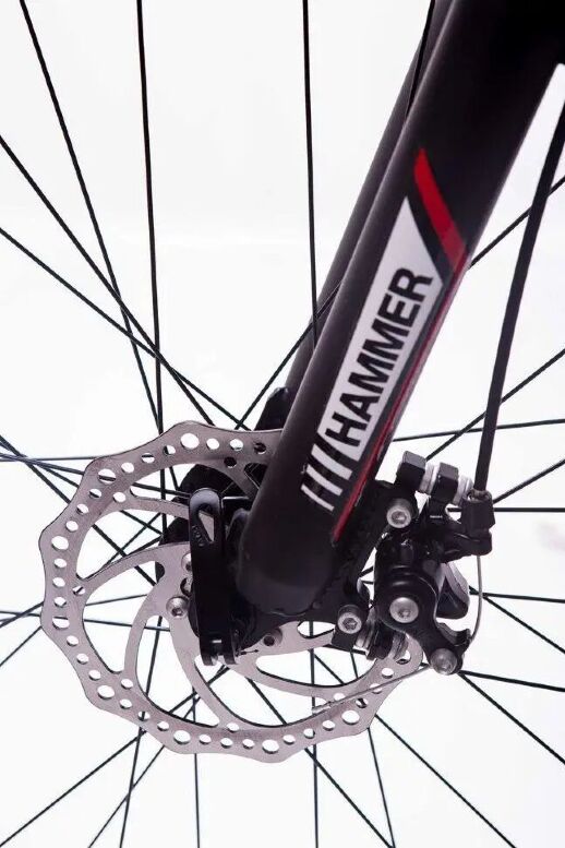 Велосипед гірський спортивний S200 HAMMER колеса 29 дюймів рама алюміній чорно-червоний