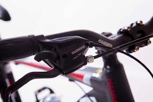 Велосипед гірський спортивний S200 HAMMER колеса 29 дюймів рама алюміній чорно-червоний