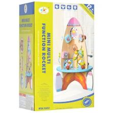 Дерев'яна іграшка Гра Логіка MD 1053 ракета лабіринт на проволоці рахунки тріскачка**