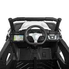 Дитячий двомісний електромобіль машина джип квадроцикл баггі M 4248EBLR-1(24V) білий**