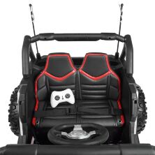 Дитячий двомісний електромобіль машина джип квадроцикл баггі M 4248EBLR-1(24V) білий**