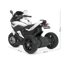 Дитячий електромобіль мотоцикл трицикл Bambi Racer M 4454EL-1 на EVA колесах білий **