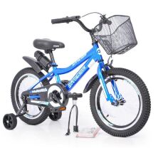 Дитячий двоколісний велосипед колеса 16 дюймів INTENSE 16" N-200 Blue + Насос, Рем. Коплект, Пляшечка