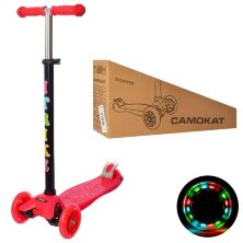 Самокат дитячий складаний iTrike JR 3-003-R MAXI червоний **