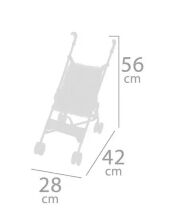 Дитяча коляска тростина для ляльки DeCuevas 90051 висота 56 см