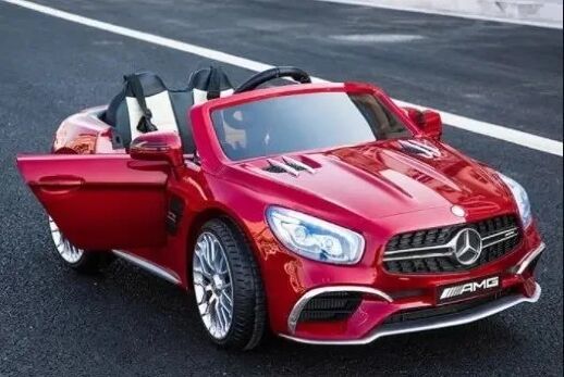 Дитячий електромобіль Mercedes M 4871EBLRS-3 шкіряне сидіння, mp3, SD слот, USB / автофарбування