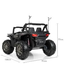 Дитячий двомісний електромобіль машина джип квадроцикл баггі M 4248EBLR-2(24V) чорний**