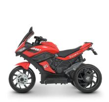 Дитячий електромобіль мотоцикл трицикл Bambi Racer M 4454EL-3 на EVA колесах червоний **