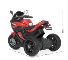 Дитячий електромобіль мотоцикл трицикл Bambi Racer M 4454EL-3 на EVA колесах червоний **