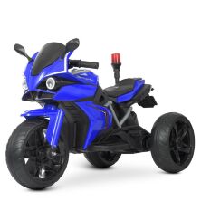 Дитячий електромобіль мотоцикл трицикл Bambi Racer M 4635EBL-4 на EVA колесах з шкіряним сидінням / синій**