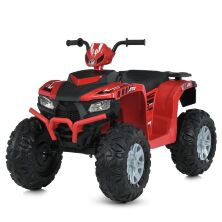 Дитячий електромобіль Квадроцикл M 6060EL-3(24V) шкіряне сидіння червоний