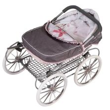 Коляска для ляльок DeCuevas 81031 Лялькова коляска-люлька "Реборн" з сумкою-рюкзаком і парасолькою**
