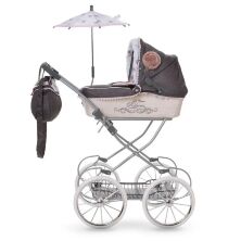 Коляска для ляльок DeCuevas 81031 Лялькова коляска-люлька "Реборн" з сумкою-рюкзаком і парасолькою**