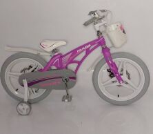 Дитячий двоколісний велосипед 20 дюймів MARS-1 з кошиком Магнієва рама та диски Для дівчинки Рожевий