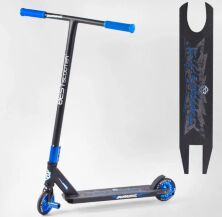 Трюковий двоколісний самокат Best Scooter 14106 "Burning" з ПЕГАМ/HIC-система/синій