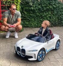 Дитячий Електромобіль BMW I4 JE1009EBLR-1 mp3, SD слот, USB, Пульт Р/В