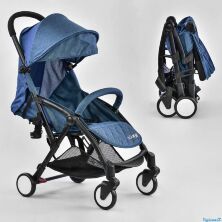 Коляска прогулянкова дитяча W 5530 JOY чохол на ніжки синій