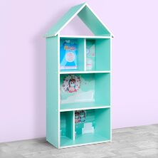 Будиночок-стелаж-полиця для іграшок і книг H 2020-3-1 м'ятний Єдиноріг