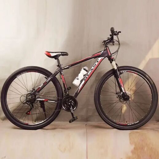 Велосипед гірський спортивний S300 BLAST-NEW колеса 29 дюймів рама алюміній чорно-червоний