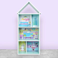 Будиночок-стелаж-полиця для іграшок і книг H 2020-1-1 м'ятний єдиноріг