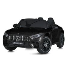 Дитячий електромобіль Машина M 5098EBLRS-2 Mercedes SL 63 двомісний, м'яке сидіння, 4 мотори / чорний фарбований.