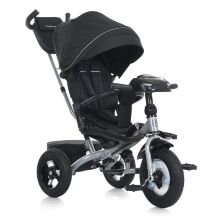 Триколісний велосипед-коляска TURBOTRIKE MT 1007-1 поворотне сидіння, пульт, світло, сумка, USB/ВТ, чорний