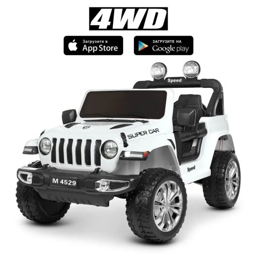 Дитячий електромобіль Джип Квадроцикл Ford Ranger M 4273ELS-2(24V) автопокраска чорний