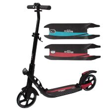 Самокат складаний алюмінієвий двоколісний GS-0027 з двома амортизаторами і ручним гальмом / 2 кольори **