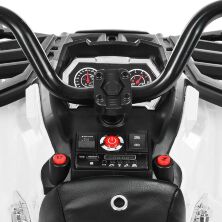 Дитячий електро квадроцикл електромобіль для підлітків 4WD BAMBI M 3999EBLR-1 білий, з пультом управління