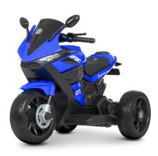 Дитячий електромобіль мотоцикл трицикл Bambi Racer M 4454EL-4 на EVA колесах синій **