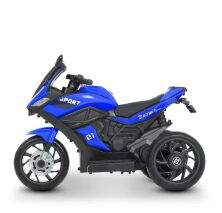 Дитячий електромобіль мотоцикл трицикл Bambi Racer M 4454EL-4 на EVA колесах синій **