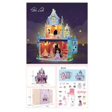 Будиночок для ляльок 30418 двоповерховий "Замок Принцеси" з лялечкою і собачкою + меблі. Світ