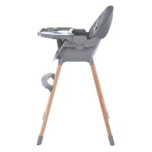 Дитячий регульований Стілець для годування EL CAMINO ME 1111 LUMI Gray / чохол екокожа / сірий колір