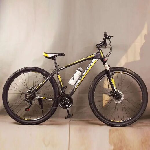 Велосипед гірський спортивний S300 BLAST-NEW колеса 29 дюймів рама алюміній чорно-жовтий