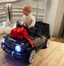 Дитячий електромобіль Mercedes Benz M 4214EBLR-2 чорний **