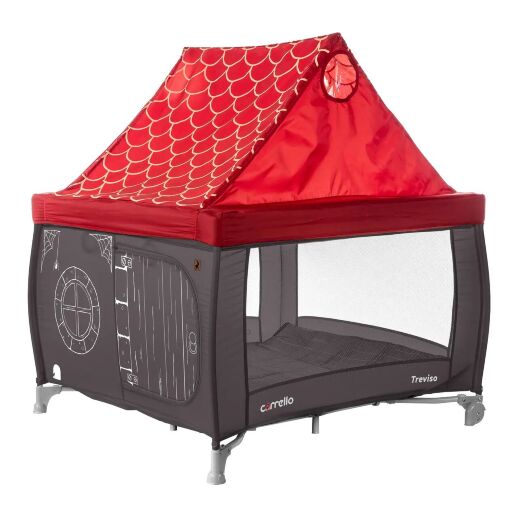 Манеж дитячий CARRELLO Treviso CRL-11603 Magnet Grey знімний дах