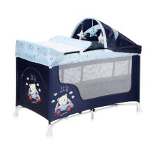 Манеж-ліжко ігровий Lorelli San Remo 2L Plus Blue Bear синій