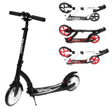 Самокат складаний алюмінієвий двоколісний GS-0023 з переднім амортизатором і ножним гальмом / 4 кольори **