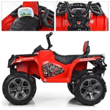 Дитячий електро квадроцикл електромобіль для підлітків 4WD BAMBI M 3999EBLR-3 червоний з пультом управління