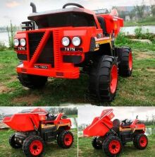 Дитячий двомісний електромобіль Самоскид Bambi Racer 4WD M 4520EBLR-3 на EVA колесах / червоний**